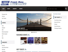 Tablet Screenshot of frontrowboxoffice.com
